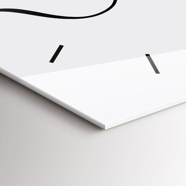 Glass wall clock rectangular Adventure inscription