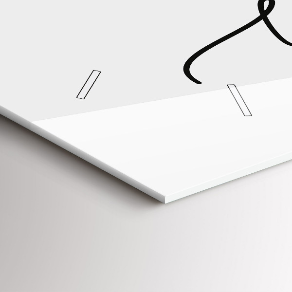 Glass wall clock rectangular The inscription be yourself