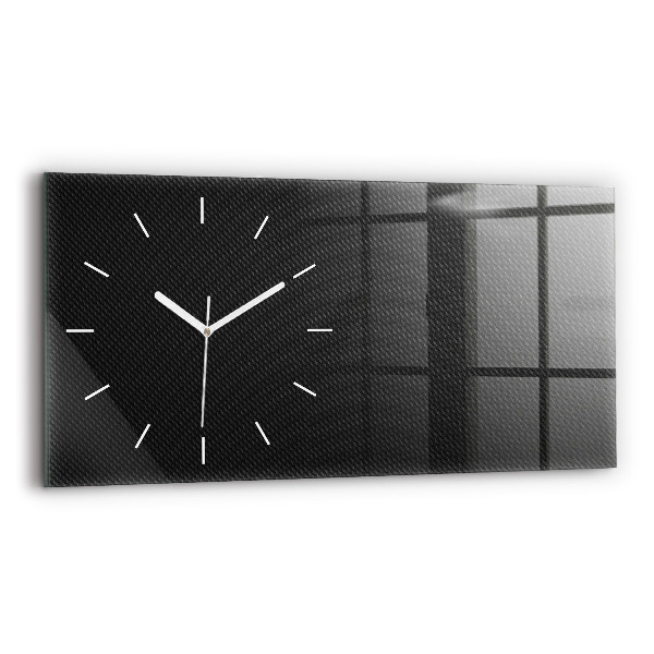 Glass wall clock rectangular Dark abstraction