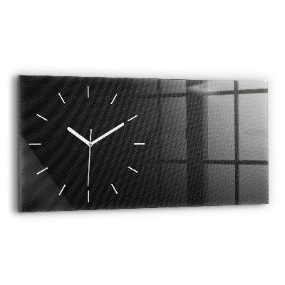 Glass wall clock rectangular Dark abstraction