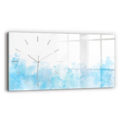 Glass wall clock rectangular Painted spots