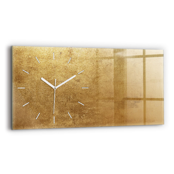 Glass wall clock rectangular Decorative canvas