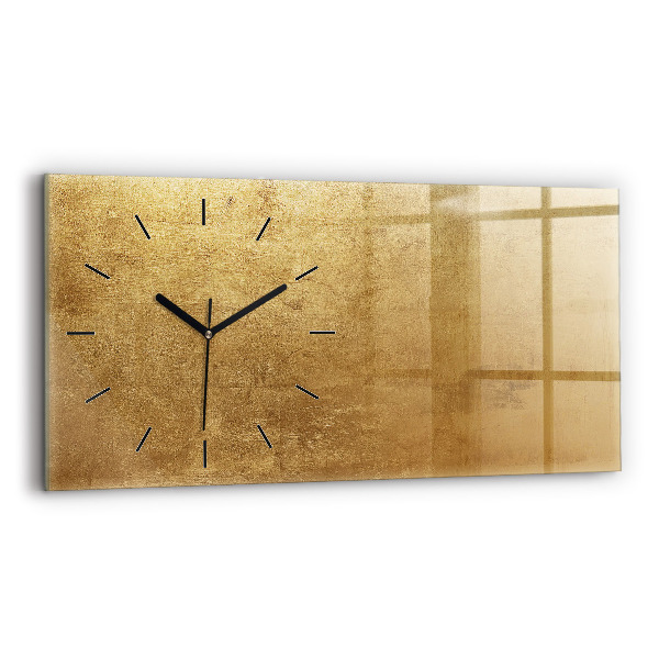 Glass wall clock rectangular Decorative canvas