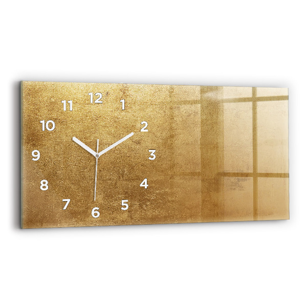 Glass wall clock rectangular Decorative canvas