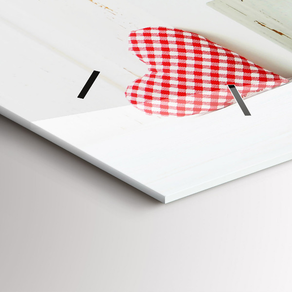 Glass wall clock rectangular The inscription house