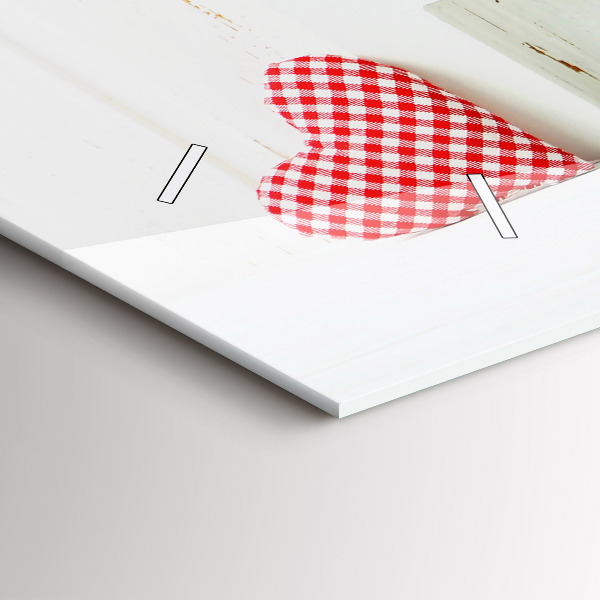 Glass wall clock rectangular The inscription house