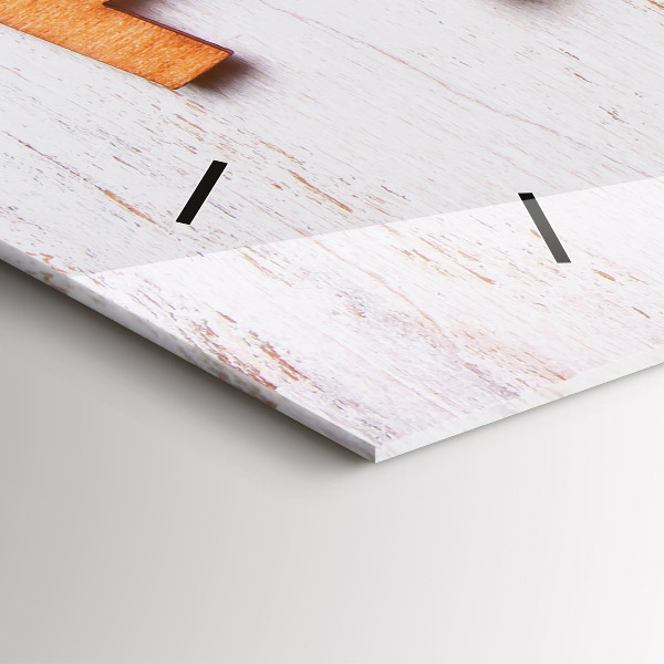 Glass wall clock rectangular The inscription family