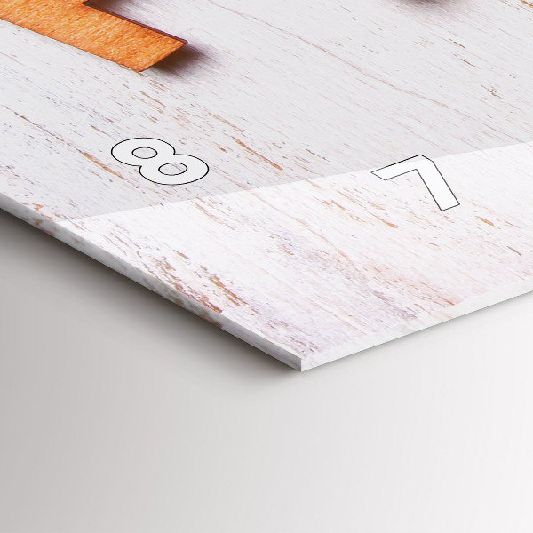 Glass wall clock rectangular The inscription family