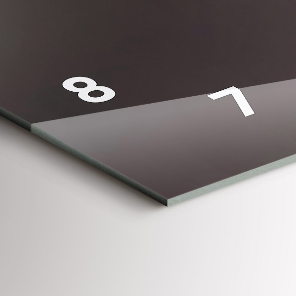 Glass wall clock rectangular A glass of red wine