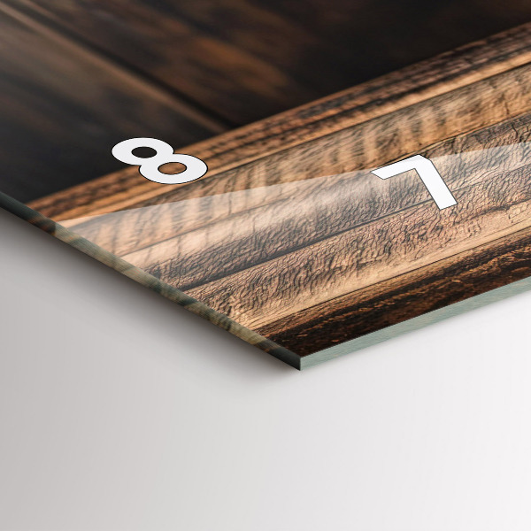 Glass wall clock rectangular A cup of coffee