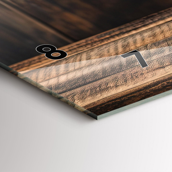 Glass wall clock rectangular A cup of coffee