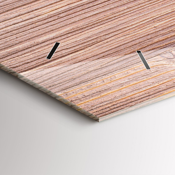 Glass wall clock rectangular Peppers