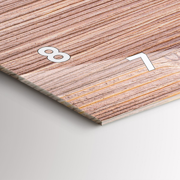 Glass wall clock rectangular Peppers