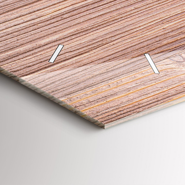 Glass wall clock rectangular Peppers