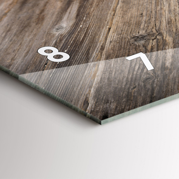 Glass wall clock rectangular The Culinary Heart of Italy