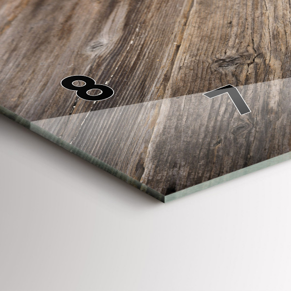 Glass wall clock rectangular The Culinary Heart of Italy