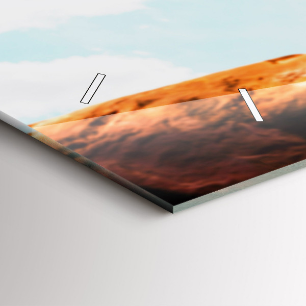 Glass wall clock rectangular Stuntman and adrenaline