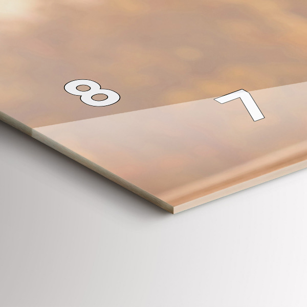 Glass wall clock rectangular Bottles of wine