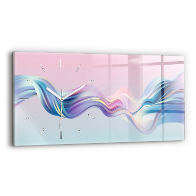 Glass wall clock rectangular Fluid flow element