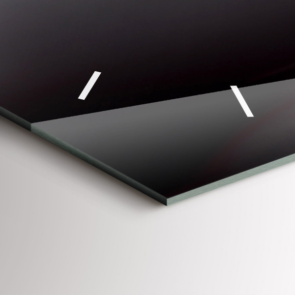 Glass wall clock rectangular Glass of wine