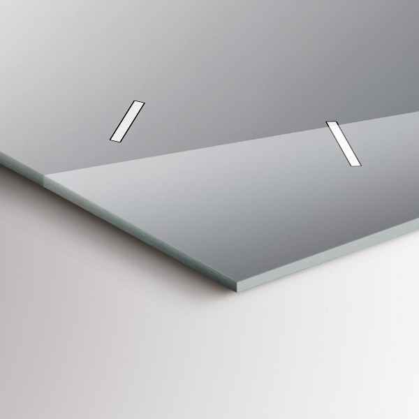 Glass wall clock rectangular A glass of red wine