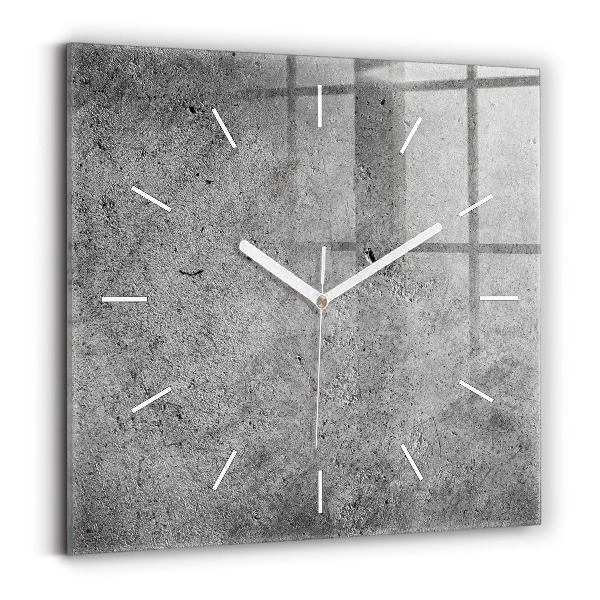 Square glass wall clock Industrial wall