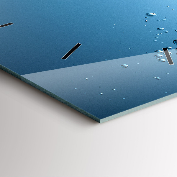 Square glass wall clock Underwater view