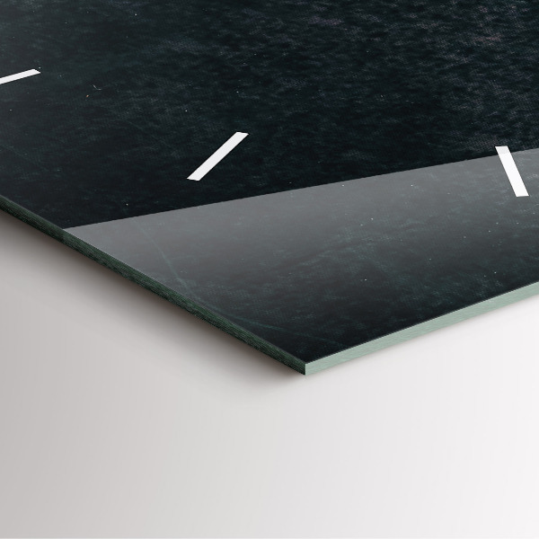 Square glass wall clock Coffee beans