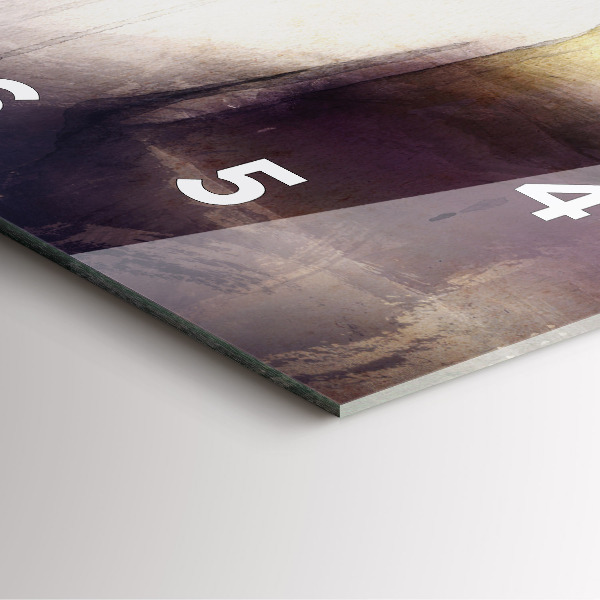 Square glass wall clock Abstract portrait of a woman