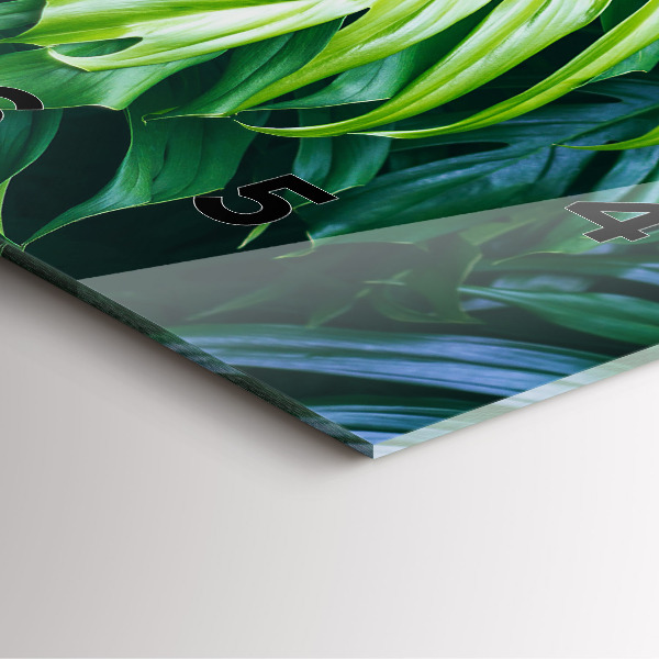 Square glass wall clock The Tropical Side of Nature