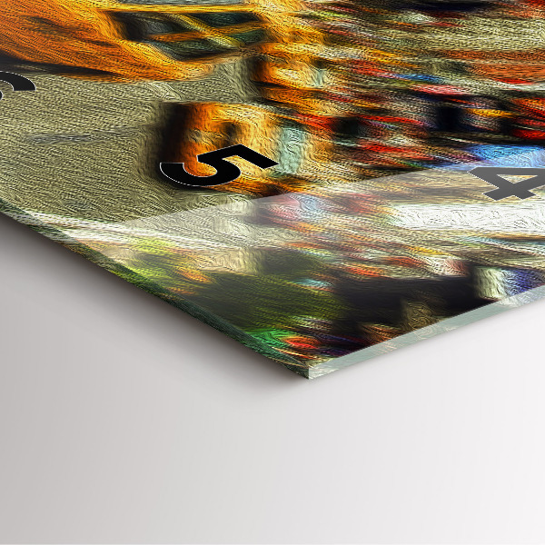 Square glass wall clock New York City taxis