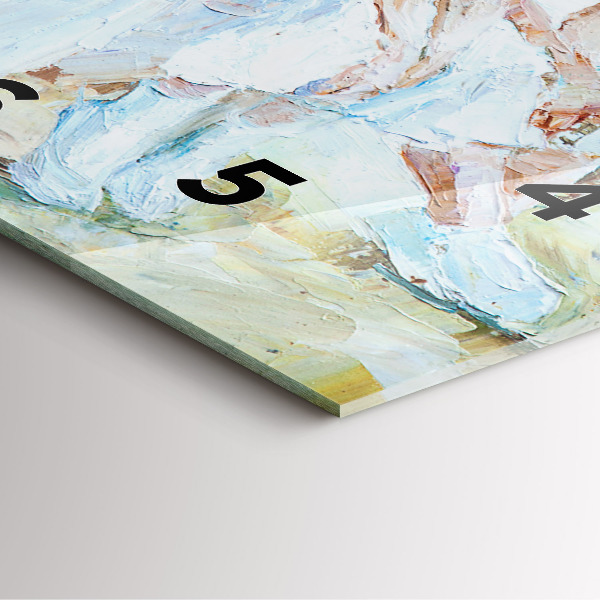 Square glass wall clock Young ballerinas