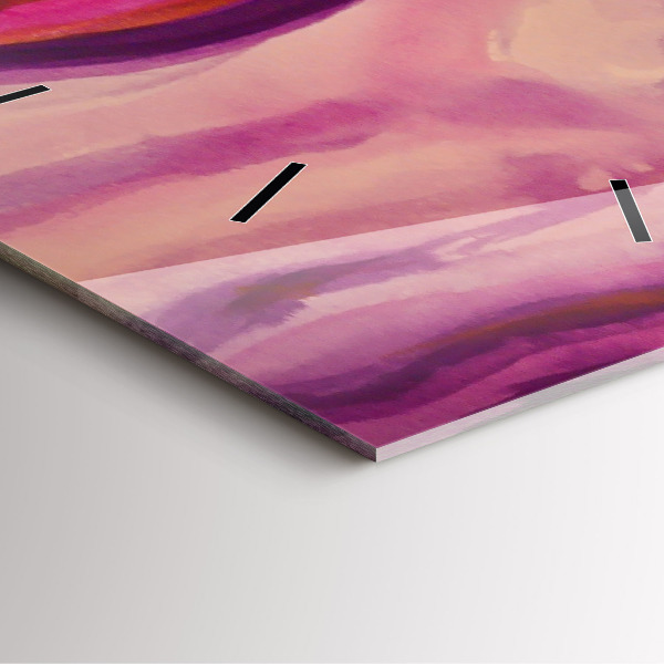 Square glass wall clock Painting Women