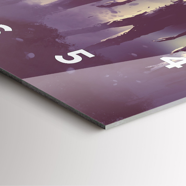 Square glass wall clock Zombies at night - halloween