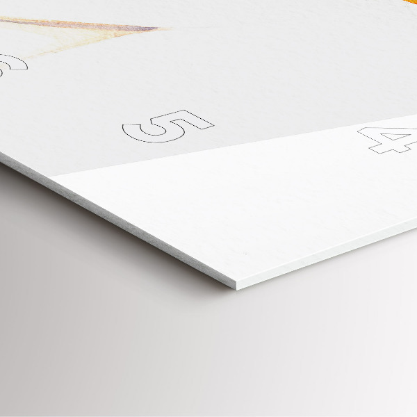 Square glass wall clock Woman in a hat