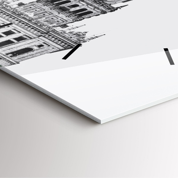 Square glass wall clock Palace of Culture and Science