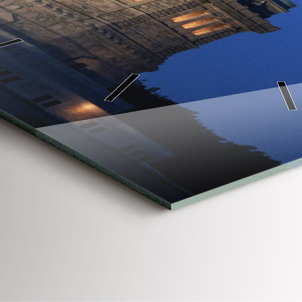 Square glass wall clock Statue of Liberty New York