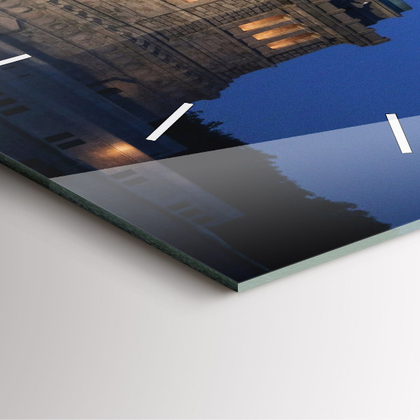 Square glass wall clock Statue of Liberty New York