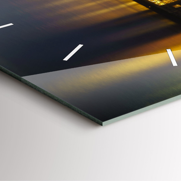 Square glass wall clock Winchester Palace London