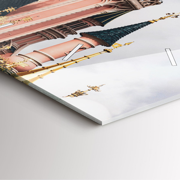 Square glass wall clock Disneyland Paris Castle