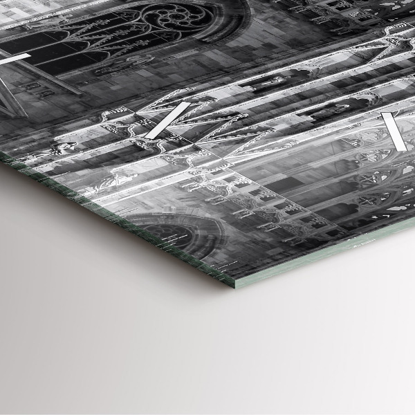 Square glass wall clock Milan Cathedral