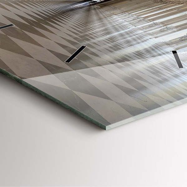 Square glass wall clock La Veneria Reale Museum