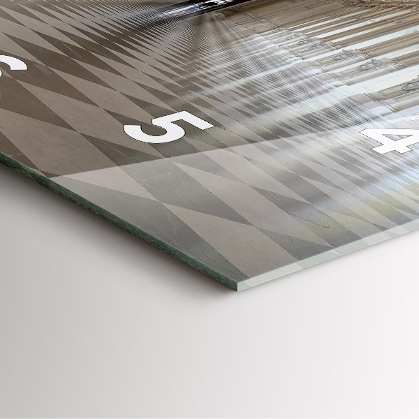 Square glass wall clock La Veneria Reale Museum