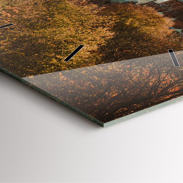 Square glass wall clock Glasgow Art Gallery