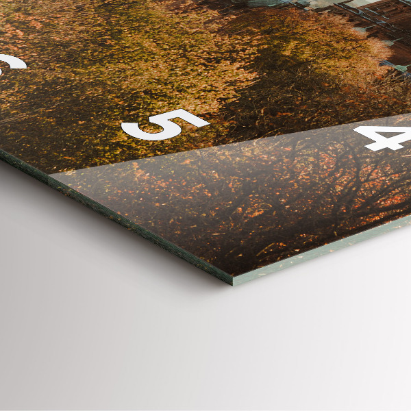 Square glass wall clock Glasgow Art Gallery