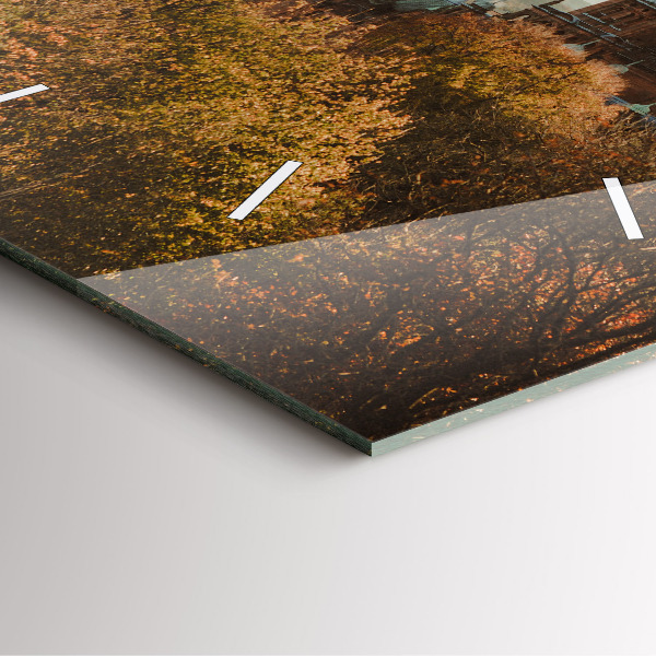 Square glass wall clock Glasgow Art Gallery