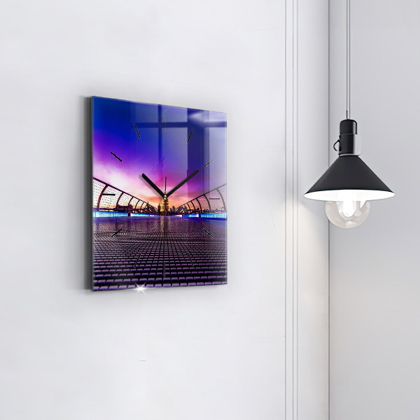 Square glass wall clock St. Paul's Cathedral