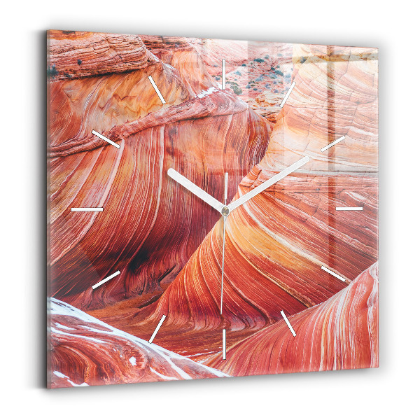 Square glass wall clock The Picturesque Grand Canyon