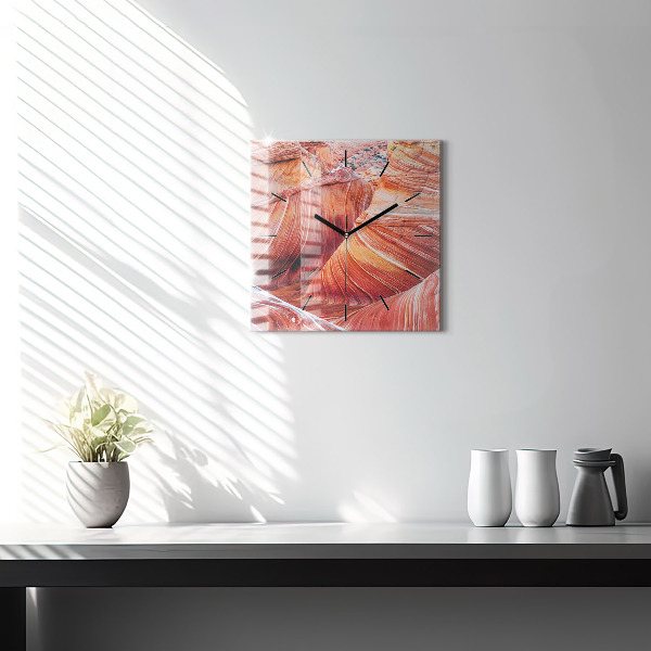Square glass wall clock The Picturesque Grand Canyon