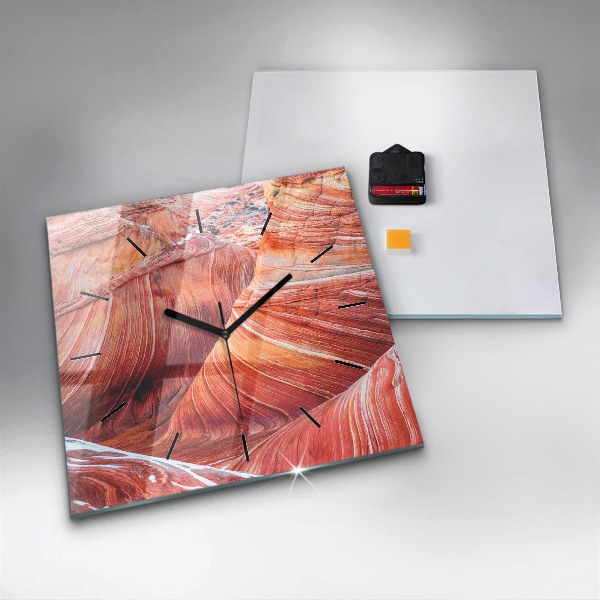 Square glass wall clock The Picturesque Grand Canyon